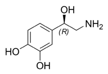 220px-Noradrenaline_chemical_structure.png