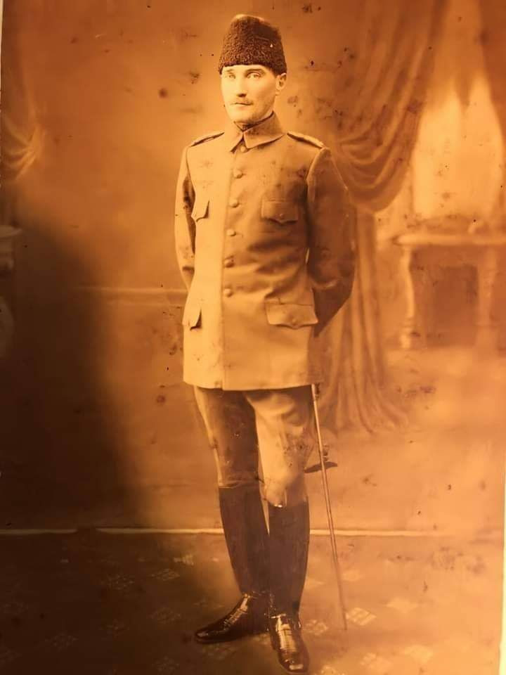 Nadir bir fotoğraf.. Yarbay Mustafa Kemal Osmanlı Askeri Ataşesi Sofya - 1914