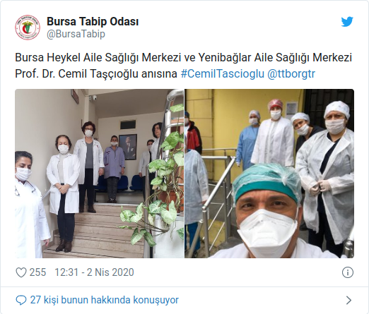 Prof. Dr. Cemil Taşcıoğlu-Saygı Duruşları